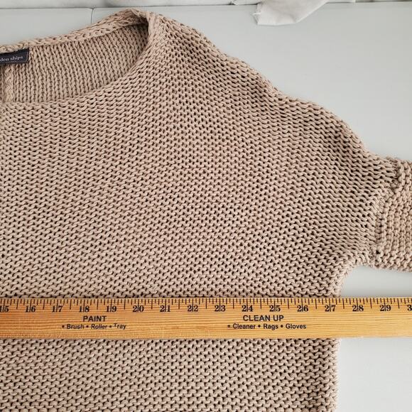 Anthro Wooden Ships Key West Chunky Crew Sweater L X Scandi Casual Coastal NEW - Picture 10 of 12